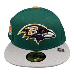 New Era 59Fifty Electrolyte Baltimore Ravens 35 Super Bowl Patch‎ Men's Sz 7 1/4